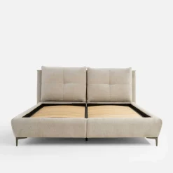 Łóżka Tapicerowane|Łóżka|Instilo Łóżko tapicerowane beżowe AURA 180x200 cm