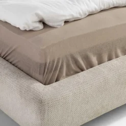 Łóżka Tapicerowane|Łóżka|Instilo Łóżko tapicerowane beżowe AURA 180x200 cm