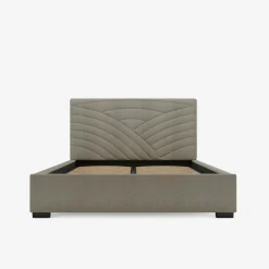 inny Łóżko tapicerowane beżowe LAURA CORTO 160x200 cm