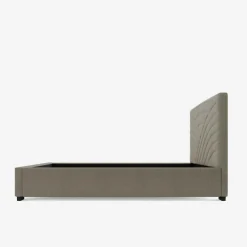 inny Łóżko tapicerowane beżowe LAURA CORTO 180x200 cm