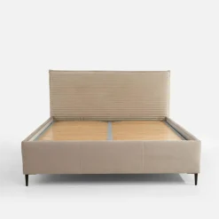 inny Łóżko tapicerowane beżowe LIVA FULL 140x200 cm