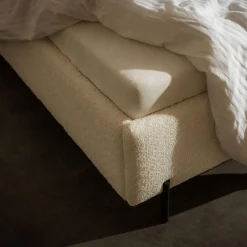 Łóżka Tapicerowane|Łóżka|inny Łóżko tapicerowane boucle FERRO 140x200 cm