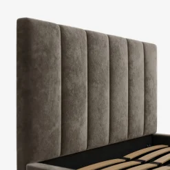 Łóżka Tapicerowane|Łóżka|inny Łóżko tapicerowane brązowe STELLA ALTO 120x200 cm