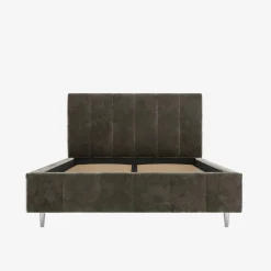 inny Łóżko tapicerowane brązowe STELLA ALTO 180x200 cm