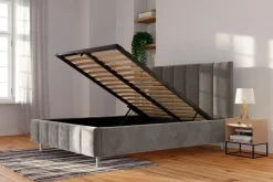 Łóżka Tapicerowane|Łóżka|inny Łóżko tapicerowane brązowe STELLA ALTO 140x200 cm