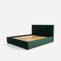 Łóżka Tapicerowane|Łóżka|inny Łóżko tapicerowane ciemnozielone VIVIANE CORTO 180x200 cm