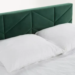 Łóżka Tapicerowane|Łóżka|inny Łóżko tapicerowane ciemnozielone VIVIANE CORTO 180x200 cm