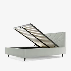 Łóżka Tapicerowane|Łóżka|inny Łóżko tapicerowane jasnobeżowe ARIA ALTO 140x200cm