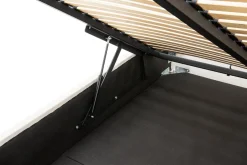 Łóżka Tapicerowane|Łóżka| Łóżko tapicerowane na złotych nogach SANTADI 160x200 cm