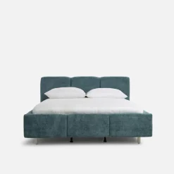 Łóżka Tapicerowane|Łóżka|inny Łóżko tapicerowane niebieskie ERICA ALTO 160x200 cm