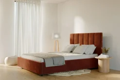 inny Łóżko tapicerowane pomarańczowe SOFIA CORTO 180x200 cm