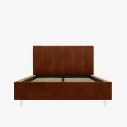 inny Łóżko tapicerowane pomarańczowe SOFIA ALTO 180x200 cm