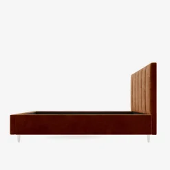 inny Łóżko tapicerowane pomarańczowe SOFIA ALTO 180x200 cm