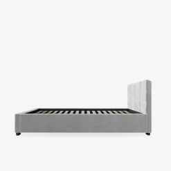 Łóżka Tapicerowane|Łóżka|inny Łóżko tapicerowane popielate VIVIANE CORTO 160x200 cm