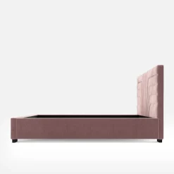 Łóżka Tapicerowane|Łóżka|inny Łóżko tapicerowane różowe KARINA CORTO 160x200 cm