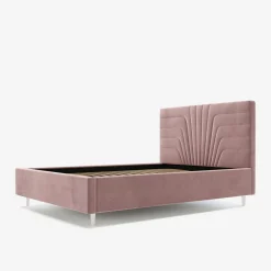 Łóżka Tapicerowane|Łóżka|inny Łóżko tapicerowane różowe KARINA ALTO 160x200 cm
