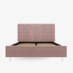 inny Łóżko tapicerowane różowe KARINA ALTO 180x200 cm