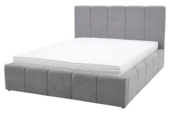 Łóżko tapicerowane szare ASTORIA 160x200 cm