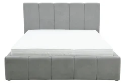 Łóżko tapicerowane szare ASTORIA 160x200 cm