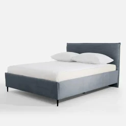 inny Łóżko tapicerowane szare LIVA FULL 160x200 cm