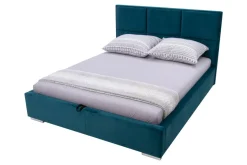 Łóżka Tapicerowane|Łóżka| Łóżko tapicerowane welurowe FABRIZZIO MAXI P 160x200 ze stelażem i pojemnikiem