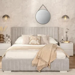 Łóżko tapicerowane z pojemnikiem SARAH II 160x200 cm