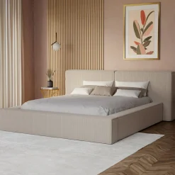 inny Łóżko tapicerowane z szerokim wezgłowiem GLORIA 180x200 cm