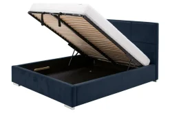 Łóżka Tapicerowane|Łóżka| Łóżko tapicerowane ze stelażem i pojemnikiem FABRIZZIO MAXI P 160x200 cm