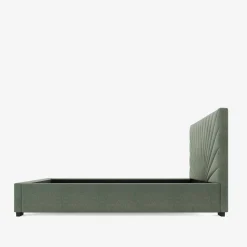 inny Łóżko tapicerowane zielone FELICIA CORTO 160x200 cm