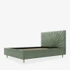 Łóżka Tapicerowane|Łóżka|inny Łóżko tapicerowane zielone FELICIA ALTO 160x200 cm