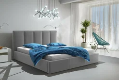 Łóżko welurowe ROCK 140x200 cm