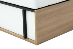 Dzieci LENART Łóżko z materacem i pojemnikiem 90 cm lewe IMOLA