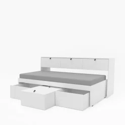 Łóżka|LENART Łóżko z materacem, nadstawką, kontenerem typ 23 i 2 kontenerami typ 22 REPLAY