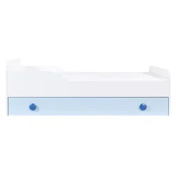 Dzieci Łóżko z materacem niebieskie TOP BABY 80x160