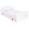 Dzieci Łóżko z materacem różowe TOP BABY 80x160