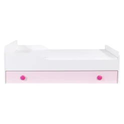 Dzieci Łóżko z materacem różowe TOP BABY 80x160