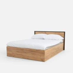 Łóżka|Exline Łóżko z pojemnikiem i oświetleniem LED MALI 140x200 cm