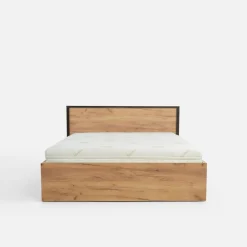 Łóżka|Exline Łóżko z pojemnikiem i oświetleniem LED MALI 140x200 cm