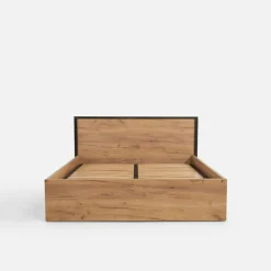 Łóżka|Exline Łóżko z pojemnikiem i oświetleniem LED MALI 140x200 cm