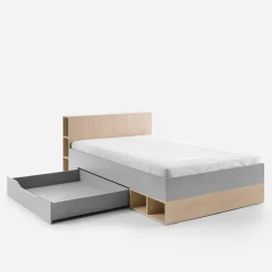 Łóżka|Łóżka Dziecięce|inny Łóżko z szufladą i półkami ORO 120x200