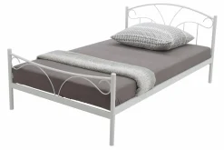 Łóżka|Łóżka Dziecięce| Łóżko ze stelażem białe VIVA 120x200 cm