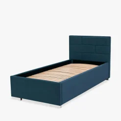 Łóżka Tapicerowane|Łóżka|inny Łóżko ze stelażem granatowe SANTE 120x200 cm