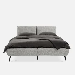 Łóżka|Instilo Łóżko ze stelażem jasnoszare VERDE 160x200 cm