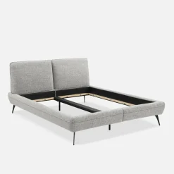 Łóżka|Instilo Łóżko ze stelażem jasnoszare VERDE 160x200 cm