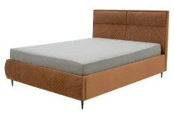 Instilo Łóżko ze stelażem miedziane VENTI 140x200 cm