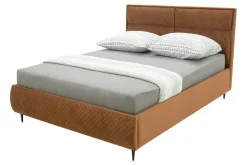 Łóżka Tapicerowane|Łóżka|Instilo Łóżko ze stelażem miedziane VENTI 160x200 cm