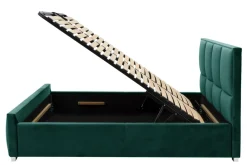 Łóżka Tapicerowane|Łóżka| Łóżko zielone FABRIZZIO SQUERE P 160x200 cm