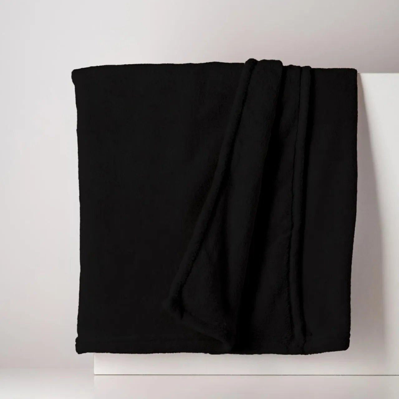 Koce I Narzuty| Koc antracytowy CORAL 130x160 cm