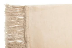 Koc bawełniano-akrylowy BEŻ 150x200 cm