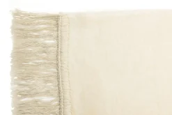 Koce I Narzuty| Koc bawełniano-akrylowy ECRU 150x200 cm